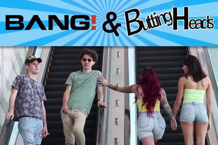 Butting Heads Teams Up With Bang! For Some Awkward Public Hand Touching