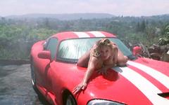 Shyla Stylez in some extra footage crawling all over the hood of a car - bonus 2 - 5
