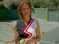 Tennis Player Candi Apple gets her college pussy aced by dick - movie 2 - 2