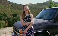 Tricia Devereaux gets railed in the bed of a pickup join background