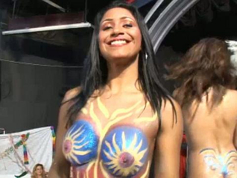 Huge Group Fuck Party With Body Paint, Big Tits And A Lot Of Suck And Fuck