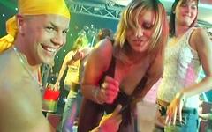 Blondes brunettes and redheads suck cock and pussy in group dance party - movie 6 - 7