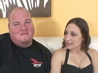 Kijk nu - Abbey hot brunette gets boyfriend's cock deep way in mouth & cunt facialaed