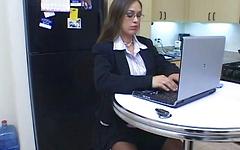 From office clerk to office whore, Anita Lay gets gang banged hard! join background