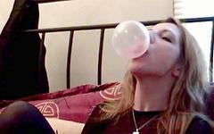 Marie Madison Is A Bubble Gum Slut Who Loves Blowing Bubbles Or Anyone Else join background