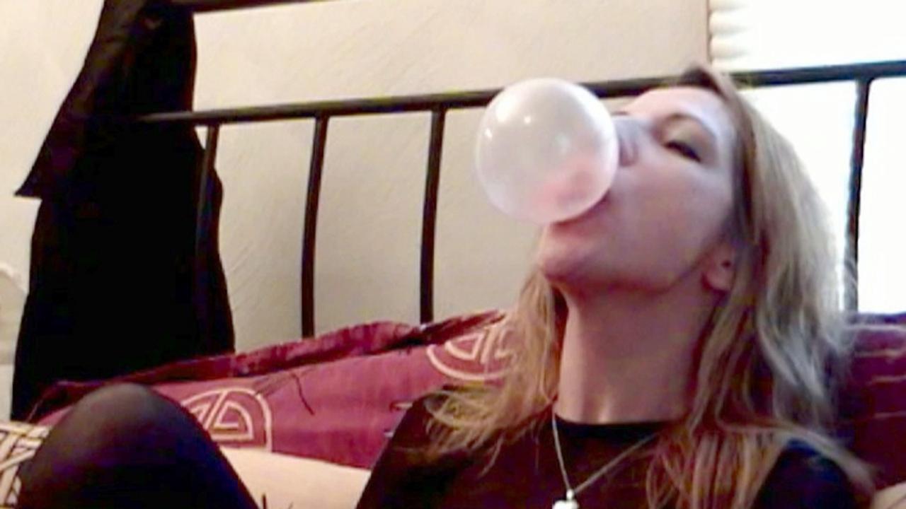 Marie madison is a bubble gum slut who loves blowing bubbles or anyone else