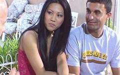 Asian hotwife Sheena East gets to fuck a guy in front of her husband join background