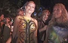 Watch Now - Having a blast with painted girls in key west