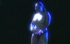 Jessica Bangkok Strips and Plays With Her Vagina Under a Blue Light - movie 7 - 3