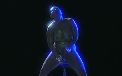 Jessica Bangkok Strips and Plays With Her Vagina Under a Blue Light - movie 7 - 7