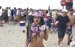 Latinas on the beach going crazy - movie 2 - 7