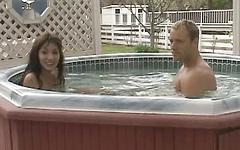 Lorie takes dick in the hot tub - bonus 1 - 4