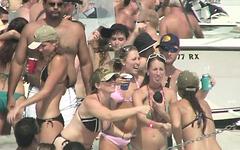 Imagine how much fun you could have with this group of hot sluts on a boat! join background