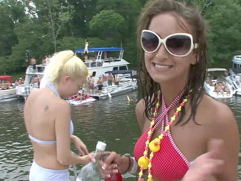 Watch A Group Of Naked Amateur College Lesbians Showing Off For The Crowd