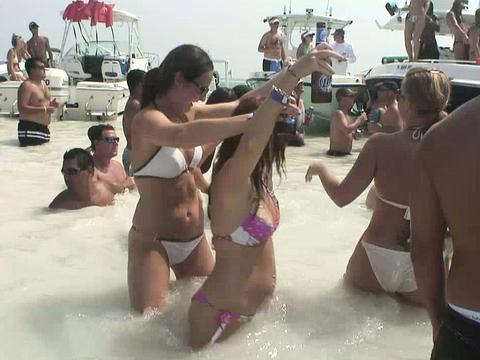 Fun And Frolicking On The Beach Sends These Hot Amateur Sluts Totally Wild