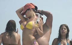 Fun and frolicking on the beach sends these hot amateur sluts totally wild - movie 8 - 4