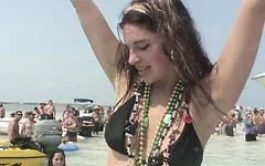 These horny amateurs sure earned their beads as they show off their tits - movie 9 - 6