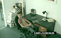Amateur jocks caught on sucking and fucking in surveillance video - movie 1 - 2