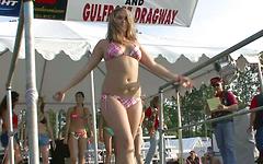 Several great looking girls in bikinis have a good time with the guys - movie 4 - 4