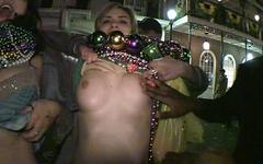 Belinda always goes to the naked events on the street - movie 1 - 2