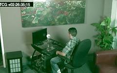Amateur jocks caught having sex in surveillance camera footage - movie 1 - 7