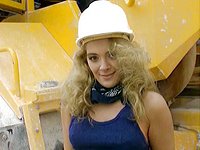 Watch Now - Jacqueline wild sucks cock on a construction site wearing a hard hat