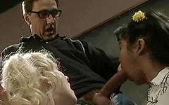 Hannah Harper and Mika Tan Have a Threesome at School - movie 4 - 3