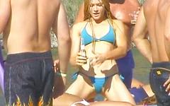 Demonica is a bikini babe who can't wait to go topless - movie 1 - 4