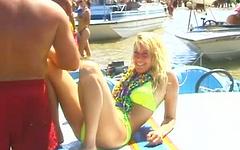 Veronica is a bikini babe who can't wait to go topless join background