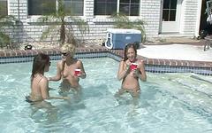 These girls are having a great time in the pool - movie 5 - 6