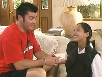 Loni takes a big dick wearing nothing but her little white stockings - movie 1 - 2