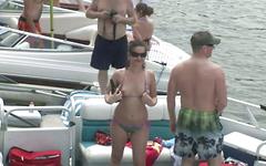 Party cove has a nudie party boat for group amateur softcore fun - movie 2 - 4