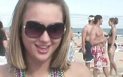 Watch Now - Miranda has fun at the spring break beach party
