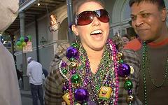 Watch Now - Trinity flashes her tits during mardi gras festivities