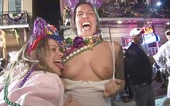 Mary flashes her tits during Mardi Gras festivities - movie 7 - 7