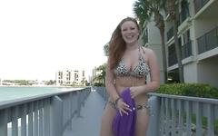 Kelsey shows off on the beach - movie 2 - 5