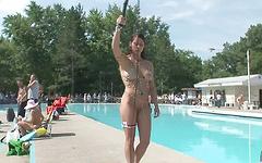 More amateur strippers step up to the pole in public contest for best nude - movie 3 - 6