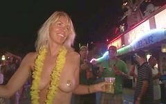 Bare tits of all shapes and sizes are shown to the camera during a party - movie 2 - 3