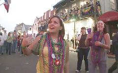 There is no upper age limit for these ladies who show tits and get beads - movie 6 - 4