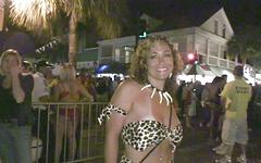 A big boobed blonde is the highlight of this outdoor street party scene - movie 9 - 4