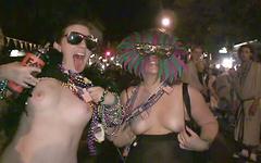 A big boobed blonde is the highlight of this outdoor street party scene - movie 9 - 7