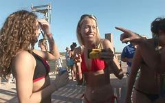 Rita is having a fun time on South Padre Island join background
