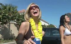Hot group of horny college coeds enjoy some outdoor partying and naked fun - movie 8 - 6