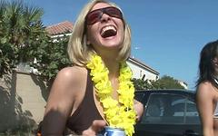 Hot group of horny college coeds enjoy some outdoor partying and naked fun - movie 8 - 6