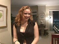 Watch Now - Attractive and busty, this hottie strips for the camera and shakes her tits