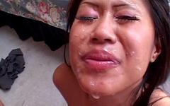 This petite Asian honey can't wait to suck and fuck and she loves a cumshot - movie 3 - 7