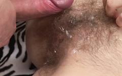 Lussy loves when guys cum in her light blonde fluff of pubic hair - movie 2 - 7
