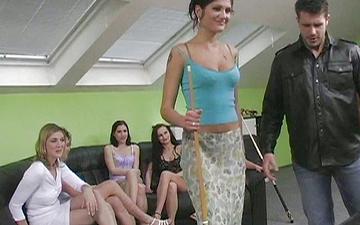 Download Lucky bastard gets to fuck a group of sexy sluts and they all drink his cum
