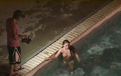 Kelly gets in the pool late at night - movie 8 - 3