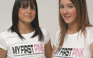 Download Katie k enjoys her first pink along with sasha cane